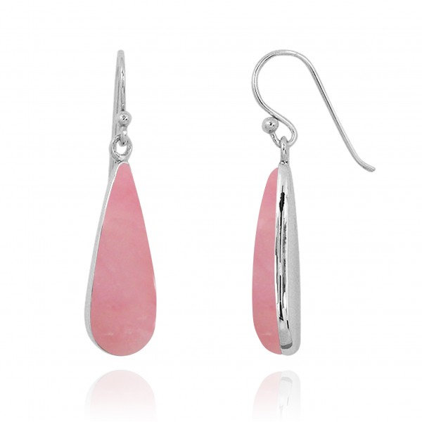 Pink opal deals drop earrings